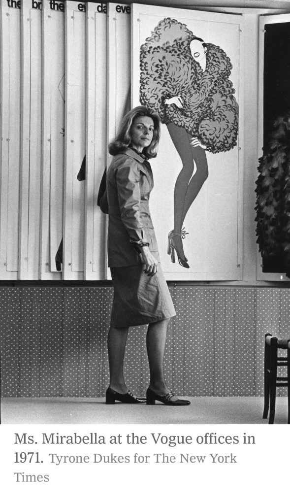 Ms. Mirabella at the Vogue offices in 1971.