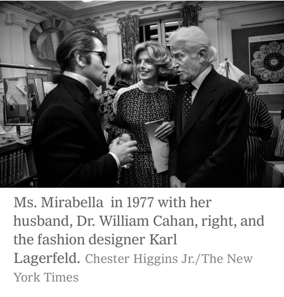 Ms. Mirabella in 1989. The first issue of her magazine, Mirabella, was published that year.